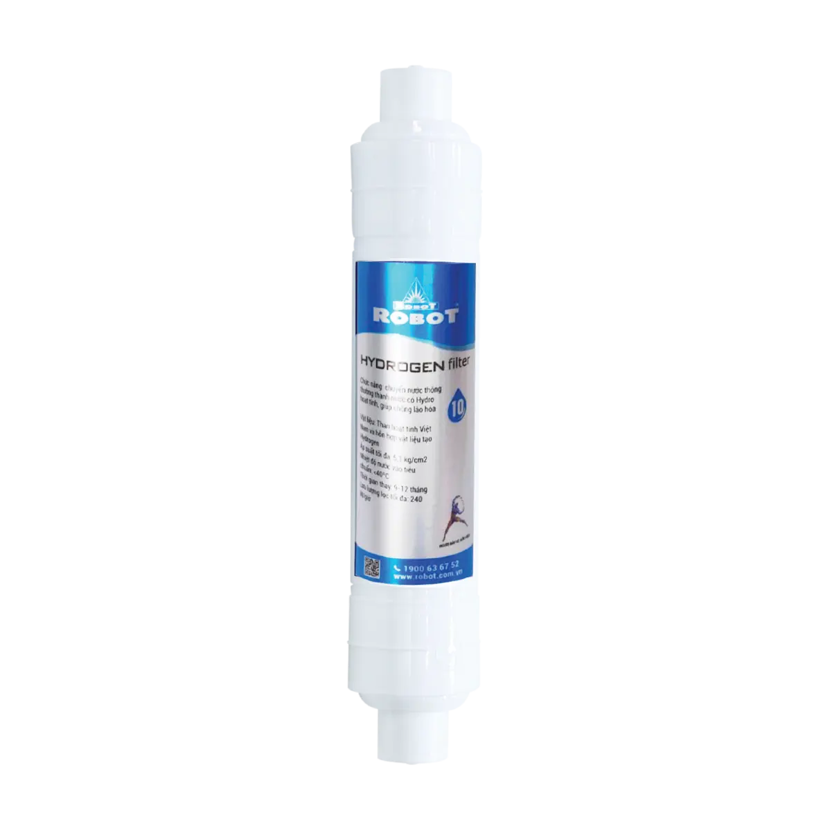 Lõi Hydrogen 10" (Inch) - Đúc Nguyên Khối Kín