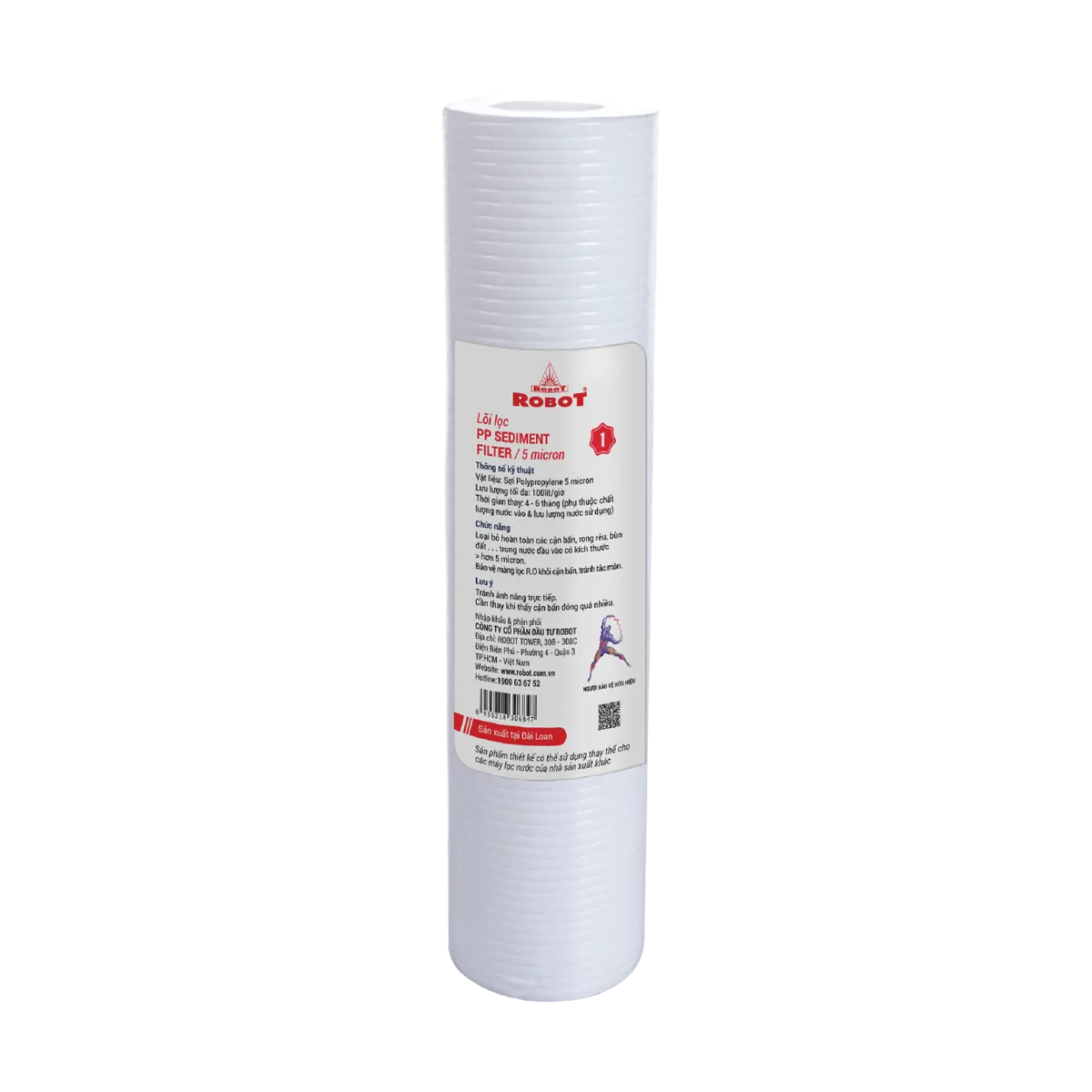 Lõi lọc thô số 1 - PP 5 micron 10" (Inch) - Taiwan