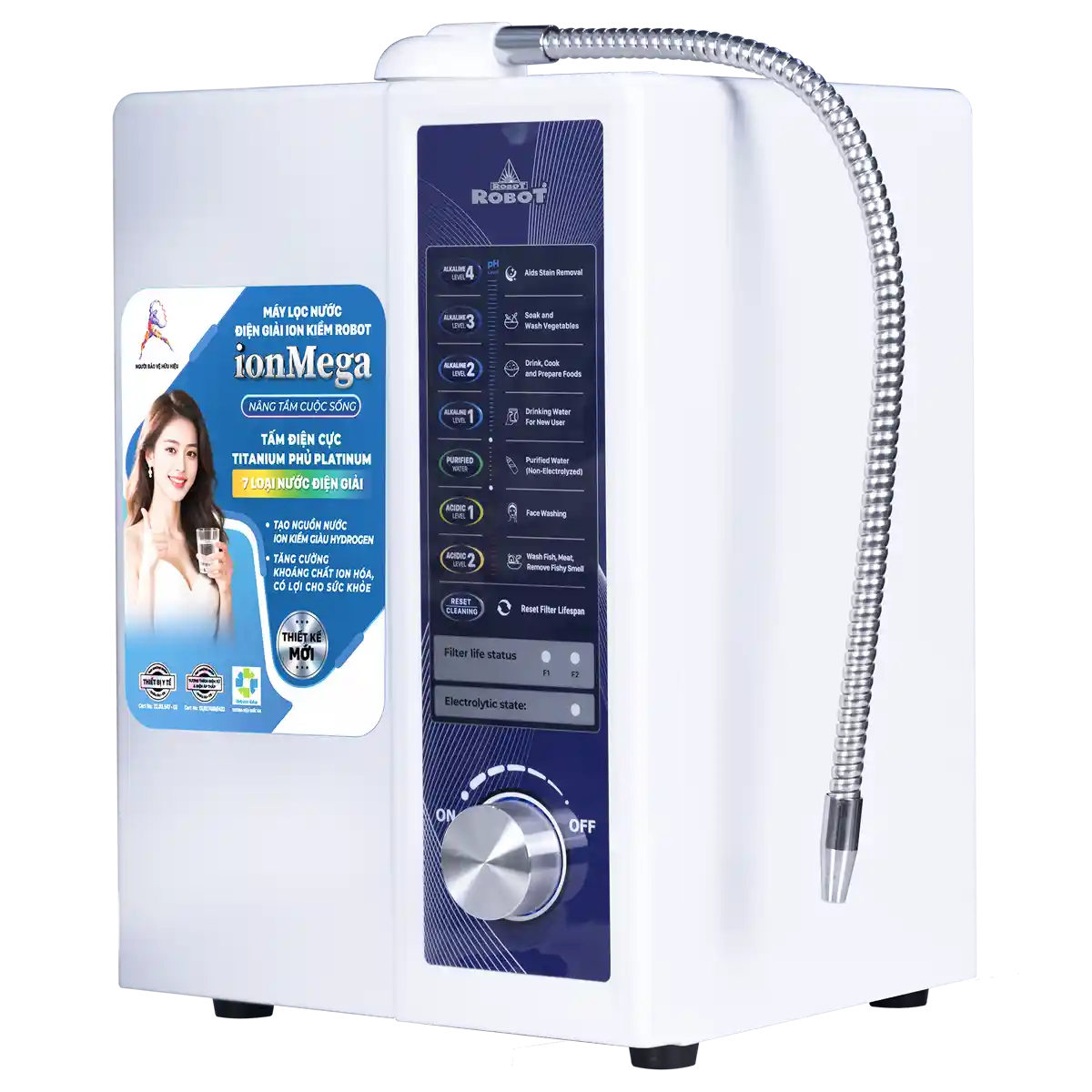Máy lọc nước điện giải ion kiềm ROBOT ionMega 37 - Ảnh 4